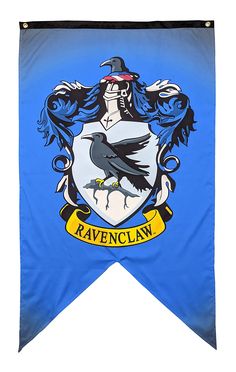 PRICES MAY VARY. Iconic Design - Features the Ravenclaw Crest from the Wizarding World of Harry Potter Vibrant Colors - Full color, single sided print, designed for eye catching impact Easy to Hang - Includes a metal grommet in each of the top corners to ensure quick and easy placement Large Size - Make a statement by covering your door or adorning your wall with this eye catching banner Reusable Packaging - Each banner is packed in official Harry Potter packaging that can also be saved to use f Ravenclaw Office, Ravenclaw Banner, Ravenclaw Girl, Ravenclaw Crest, Harry Potter Fabric, Harry Potter Wall, The Wizarding World Of Harry Potter, Reusable Packaging, Wall Banner