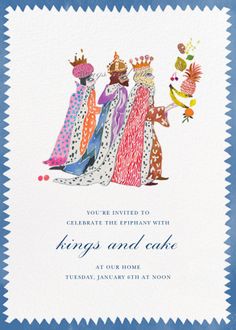 three women in colorful dresses and crowns are standing next to each other with the words, you