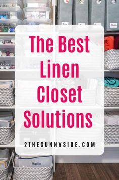 the best linen closet solutions