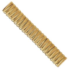 18kt Yellow Gold 2 Finish Link Bracelet. The bracelet is 7" in length and alternates between High Polish & Satin Finishing. The bracelet measures 21.5mm wide. The bracelet weighs 97.4 dwt. The bracelet is hallmarked KW (Kurt Wayne), 750 (18kt), and 110495. Expertly restored by our master jewelers and comes with a new purchase certificate. Link Bracelets, Gold Diamond, Jewelry Bracelets, Yellow Gold, Satin, Bracelet, Chain, Yellow, For Sale