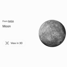 an image of the moon taken from nasa, with caption in english and spanish