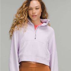 Nwt Lululemon Scuba Oversized Funnel Neck Half-Zip Xs/S Lavender Dew Rare Only One On Here!! Questions? Leave A Comment Below! Lululemon Scuba, Half Zip Hoodie, Half Zip Sweatshirt, Lulu Lemon, Women Hoodies Sweatshirts, Too Short, Funnel Neck, Zip Sweatshirt, Outerwear Women