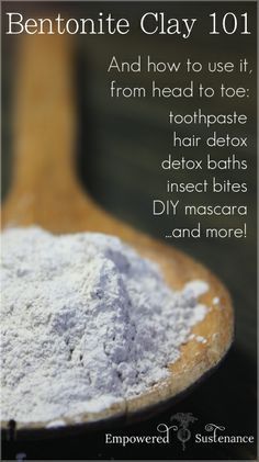 Bentonite clay: it's useful, natural and healthy tool, but not all bentonite clays are created equal. Here's how to pick a good one and how to use it! Cooking With Turmeric, Natural Healing Remedies, Diy Remedies, Bentonite Clay, Natural Therapy, Clay Food, Natural Diy, Natural Home Remedies, Homemade Beauty Products