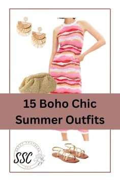 If you love boho chic style, free spirited looks and light flowy clothing, you will love these boho chic summer outfits for women over 40. Nail your bohemian style for summer. Boho Themed Party Outfit, Casual Boho Print Cover-up, Bohemian Cover-up For Summer Vacation, Summer Vacation Boho Print Cover-up, Casual Spring Boho Print Cover-up, Boho Chic Summer Outfits, Bohemian Cover-up With Boho Print For Vacation, Boho Chic Outfits Summer, Boho Chic Style Outfits