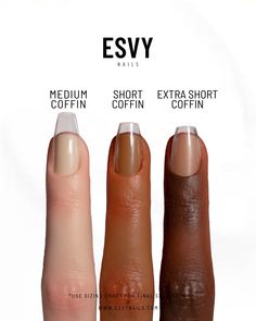 Extra Short Coffin – ESVY Nails Round Square Nails, Short Coffin Nails Designs, Remove Acrylic Nails, Wide Nails, Medium Coffin, Soft Gel Nails, Short Coffin, Gel Nail Tips, Short Coffin Nails