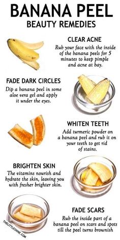 Banana Peel Uses, Banana Peels, Resep Diet, Banana Peel, Baking Soda Shampoo, Makijaż Smokey Eye, Beauty Remedies, Skin Remedies