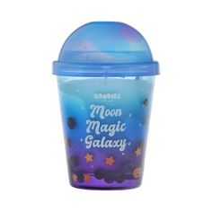 a blue cup with the words moon magic galaxy on it