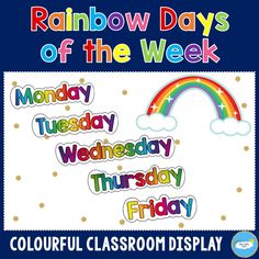 rainbow days of the week poster