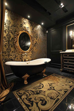 26 Bathroom Designs: A Fusion of Modern Luxury and Classic Opulence Rococo Bathroom, Colonial House, Create Space