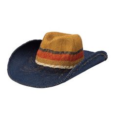 PAPER STRIPED COWBOY W/ WIRED BRIM UPF 50 San Diego Hat, Tractor Supply, Sun Hats, Upf 50, Tractor, Caps Hats, San Diego, Women's Accessories, Accessories Hats