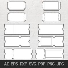 the templates for labels are shown in white and black, with different shapes to choose from