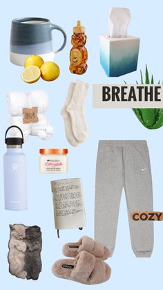 Sick Essentials, Sick Day Aesthetic, Sick Tips, Sick Hacks, Spa Night Party, Sick Day Outfit, Sick Day Essentials