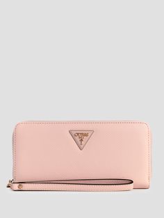 Faux-leather large wallet Front signature emblem Exterior zip pocket Interior zip pocket Twelve card slots Wristlet strap 8"W x 4"H x 1"D Cheap Everyday Wallets By Victoria's Secret, Random Objects, Large Wallet, Clutch Wallet, Clutch Handbag, 4 H, Card Slots, Zip Around Wallet, Slots