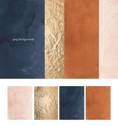 four different shades of brown, beige and blue with the words frog backgrounds on them