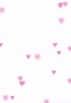 pink hearts floating in the air on a white background