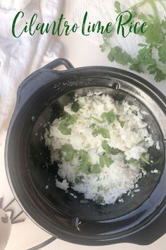 cilantro lime rice in 2 quart slow cooker. Cilantro Lime Rice Crockpot, Rice With Cilantro, Cilantro Rice Recipe, Crockpot Rice Recipes, Rice In Crockpot, Cilantro Lime Rice Recipe, Lime Rice Recipes