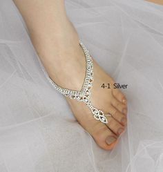 Wedding Barefoot Sandals Bridal Foot Jewelry Gold or by Kimsically Elegant Crystal Sandals For Wedding, Elegant Crystal Wedding Sandals, Crystal Open Toe Sandals For Wedding, Elegant Silver Anklets With Bling, Elegant Silver Bling Anklets, Gold Sparkling Sandals For Wedding, Sparkling Gold Sandals For Wedding, Silver Crystal Sandals For Party, Elegant Silver Sandals With Crystal