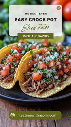 the best ever easy crock pot street tacos simple and savory