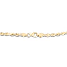 Perfect for layering, this timeless women's solid Silk rope™ chain bracelet is fashioned in lustrous 14K yellow gold. The 7-inch chain is approximately 3.7mm wide and secures with a lobster clasp. Anniversary Yellow Gold Chain Bracelet With Lobster Clasp, Formal Yellow Gold Rope Chain Bracelet, Yellow Gold Rope Chain Bracelet Gift, Classic 14k Gold Rope Chain Bracelet, Yellow Gold Rope Chain Bracelet As Gift, Jared The Galleria Of Jewelry, Rope Chain, Chain Bracelet, Lobster Clasp