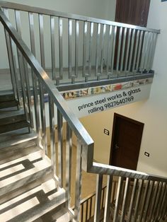 9827640769 Stainless Steel Balustrade, Staircase Railing, Stairs Design Interior