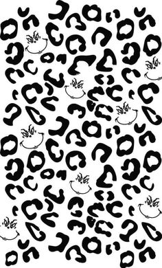 an animal print pattern in black and white