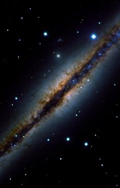 the andromidus spiral galaxy is seen in this image