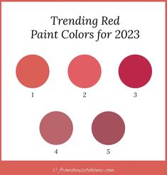 red paint colors for the new year with text reading trending red paint colors for 2013