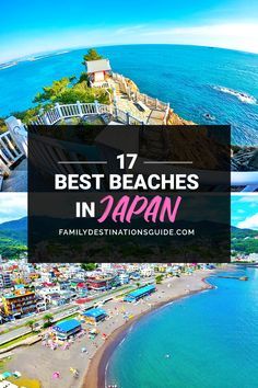 the best beaches in japan with text overlay