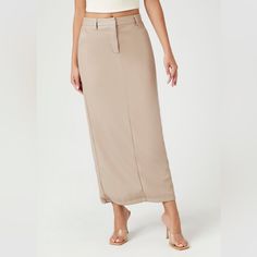 -Nwt -Faux Leather Maxi Skirt -High-Rise Waist -Belt Loops -Zip Fly And Hook-And-Bar Front Closure -Slanted Front And Back Jetted Pockets -Seam Detailing -Straight Silhouette -Can Be Worn For Many Occasions -Size M Forever 21 Workwear Skirt, Forever 21 Elegant Mini Skirt, Chic Forever 21 Skirt For Day Out, Chic Lined Skirt By Forever 21, Forever 21 Spring Workwear Skirt, Chic Forever 21 Midi Skirt, Chic Relaxed Fit Forever 21 Skirt, Forever 21 Lined Skirt For Date Night, Chic Forever 21 Skirt