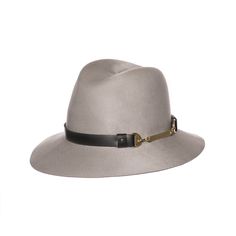 100% wool felt hat in silver with leather and metal band. Each hat comes in a classic round Bijou Van Ness hat box. Sunset Boulevard, Hat Box, Metal Band, Felt Hat, Metal Bands, Wool Felt, Fedora, Blush, Felt