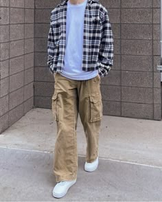 Cargo Pant Outfit, Korean Street Fashion Men, Pants Outfit Men, Trendy Boy Outfits, Street Style Outfits Men