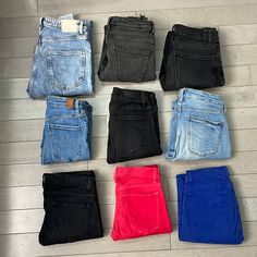 9 Jeans Bundle 7 Bnwt Zara Jeans 2 Pre Loved J Brand Jeans Styles Include- Skinny, Flare, Slim, Distressed, Bootcut High Waisted And Mid Waisted Trendy Zara Bottoms For Everyday, Zara Stretch Jeans Casual Style, Zara Stretch Casual Jeans, Zara Casual Stretch Jeans, Fitted Zara Bottoms For Everyday, Fitted Everyday Zara Bottoms, Zara High Rise Stretch Jeans, Zara Stretch Blue Jeans, J Brand Jeans