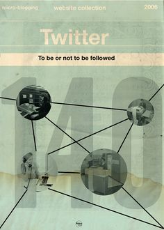 an advertisement for the website twitterr to be or not to be followed