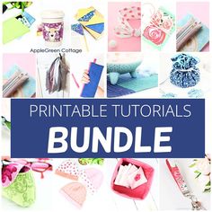 an image of printable crafts with text overlay that reads, printable materials bundle