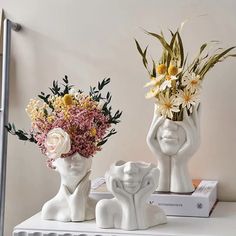 Nordic Female Body Model Art Ceramic Vase Funny Novelty Creative Flower Device Arrangement Bust Planter, Human Body Shape, Head Flower, Face Vase, Unique Centerpieces, Human Head, Head Vase, Nordic Home, Shape Art