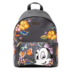 WondaPop does high fashion! Make a real fashion statement with our newest Designer Series fashion backpacks. All black pebble-grain, vegan leather creates a new twelve inch silhouette with images of your favorite characters that pop. Featuring Disney's Minnie Mouse winking at everyone from the front pocket and showing her impeccable fashion sense on the back. The bag is accented by a beautiful gold colored zipper and Disney pull. The adjustable Disney embossed fabric straps are perfect for putti Disney Mini Backpack Target, Commuter Backpack, Embossed Fabric, Real Fashion, Disney Bag, Luggage Backpack, Black Pebbles, Backpack Straps, Laptop Pocket