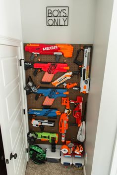 Simple Boys Room, Boys Playroom, Kids Basement, Toddler Boys Room, Kids Room Organization