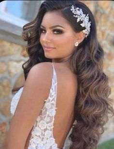 Hairstyles Ponytail, Bride Headpiece, Quince Hairstyles, Hair Homecoming, Wedding Hairstyles Half Up Half Down