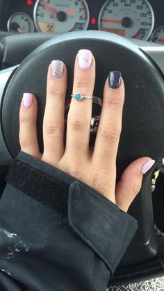 Grey Nails, Gray Nails, Nails Polish, Shellac Nails, Winter Nail Designs, Winter Nail, Ballet Pink, Dipped Nails, Fancy Nails