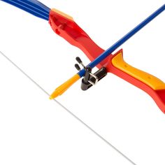 a toy bow with two arrows attached to it