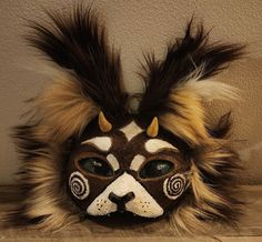 Coyote Therian Mask, Animal Masks Diy, Cat Therian Mask, Deer Mask, Custom Mask