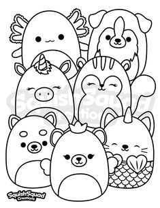 a group of cartoon animals with their heads together