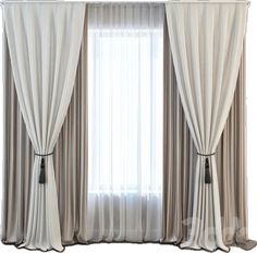 the curtains are open and ready for us to see in the room with white walls