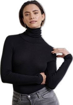 Solid Fitted High Neck Turtleneck, Solid Turtleneck With Thumbholes For Layering, Sleek Solid Stretch Turtleneck, Sleek Stretch Solid Color Turtleneck, Sleek Stretch Solid Turtleneck, Winter Mock Neck Top With Thumbholes For Layering, Versatile High Stretch Turtleneck, Versatile Stretch Turtleneck With Funnel Neck, Turtleneck With Thumbholes For Layering