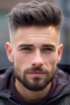 Mens Haircut Side Fade, One Side Fade Haircut Men, Hair With Beard Styles, New Haircut For Men 2024, One Sided Hairstyle For Short Hair, Mens Quiff Haircut, Men’s Haircuts Tapered Sides, Men Side Haircut, Side Faded Hairstyle Men