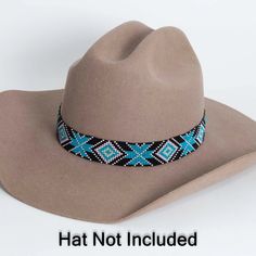 The Sadie Beaded Black Hat Band is perfect for cowboy and fedora hats. Crafted with high quality black beads, its eye-catching design will take your hat game to the next level. Style with confidence and get ready to turn heads. **Please note this is the hatband only** Beaded Hat Bands, Beading Loom, Hat Bands, Bead Loom Pattern, Beaded Hat, Fedora Hats, Loom Pattern, Bead Loom, Beading Projects