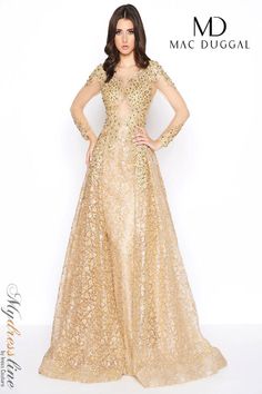 Mac Duggal 20100D - Mydressline Long Sleeves Gown, Modest Gowns, Silk Charmeuse Dress, Outfit Designer, Mac Duggal Dress, Charmeuse Dress, Modest Prom, Mac Duggal Dresses, Long Sleeve Evening Dresses