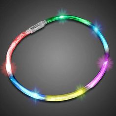 LED Light Up Flashing Rainbow Chaser Necklace - Party Glowz Physical Goals, Flashing Lights, Playroom Ideas, Led Color, Batteries, Light Up, Led Light, Flash, Magnets