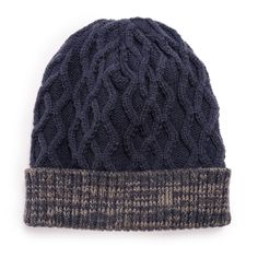 Keep the cold out & the warmth in with MUK LUKS Men's Cable Cuff Cap. The form-fitting design, cable knit patterns & super soft fleece lining give you casual comfort all day long. Mens Knit Beanie, Knit Beanie Pattern, Mens Knit, Summer Clearance Sale, Stitch Fit, Cable Stitch, Knitted Slippers, Beanie Pattern, Cold Weather Accessories