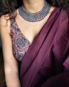 Jewellery Styling Tips, Jewellery Styling, Cotton Saree Blouse Designs